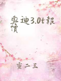 奥迪3.0t报价