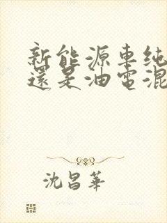 新能源车纯电好还是油电混合好