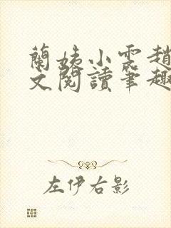 兰姨小雯赵强全文阅读笔趣阁