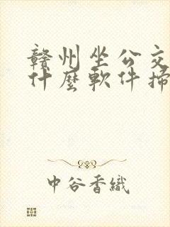 赣州坐公交车用什么软件扫码