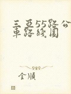 三亚55路公交车路线图