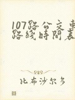 107路公交车路线时间表