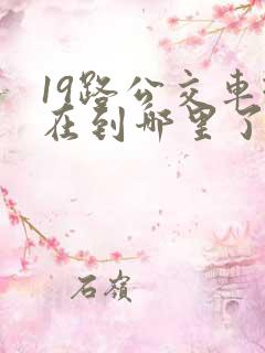 19路公交车现在到哪里了