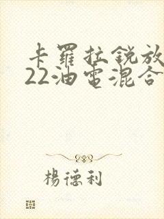 卡罗拉锐放2022油电混合