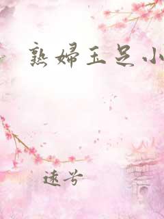 熟妇玉足小说