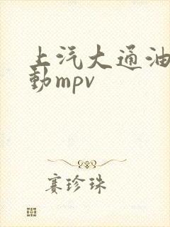 上汽大通油电混动mpv