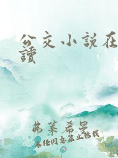 公交小说在线阅读