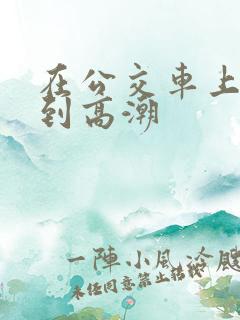 在公交车上被插到高潮
