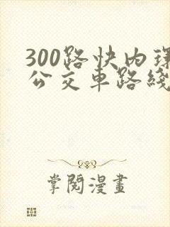 300路快内环公交车路线图
