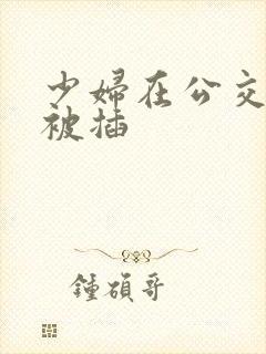 少妇在公交车上被插