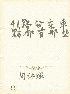 41路公交车站点都有哪些