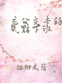 充公交卡的地方几点下班