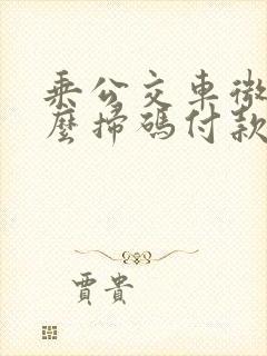 乘公交车微信怎么扫码付款