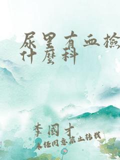 尿里有血检查挂什么科