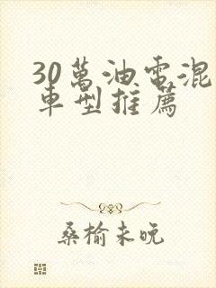 30万油电混动车型推荐