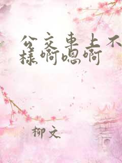 公交车上不要这样啊嗯啊