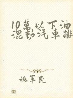 10万以下油电混动汽车排名