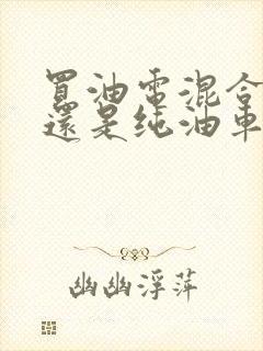 买油电混合车好还是纯油车好