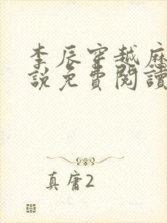 李辰穿越历史小说免费阅读无弹窗