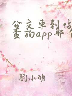 公交车到站实时查询app哪个好