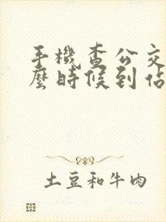 手机查公交车什么时候到站怎么查
