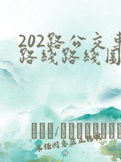 202路公交车路线路线图