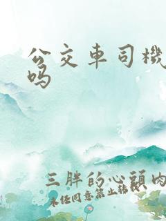 公交车司机辛苦吗