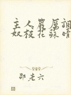 主人严厉调教贱奴校花苏晴的小说