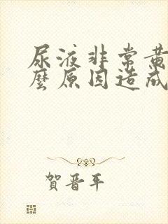 尿液非常黄是什么原因造成的