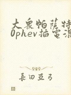 大众帕萨特430phev插电混动报价