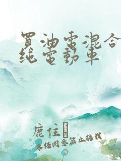 买油电混合还是纯电动车