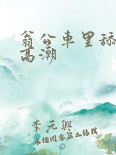 翁公车里舔到我高潮