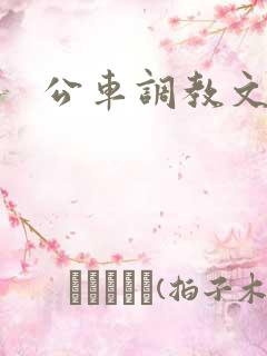公车调教文