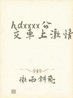 hdxxxx公交车上激情视频