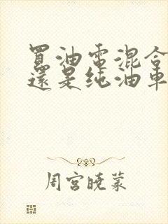 买油电混合车好还是纯油车好