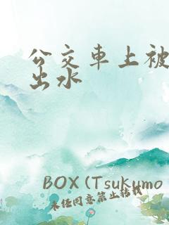 公交车上被人摸出水