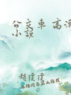 公交车 高潮 小说