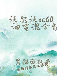 沃尔沃xc60 油电混合动力