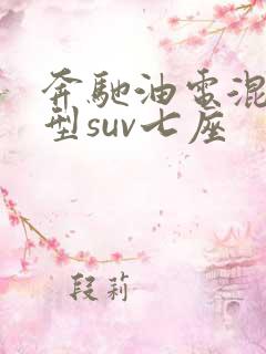 奔驰油电混合车型suv七座