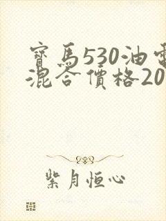 宝马530油电混合价格2022