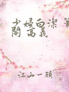 少妇白洁 笔趣阁 高义