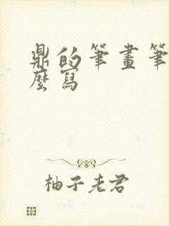 鼎的笔画笔顺怎么写