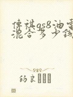 传祺gs8油电混合多少钱