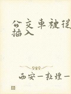 公交车被从后面插入