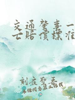 交通肇事一人死亡赔偿标准