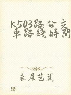 k503路公交车路线时间表