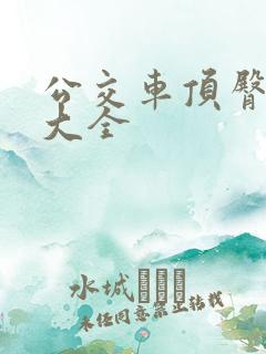 公交车顶臀视频大全