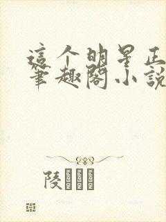 这个明星正发邪笔趣阁小说