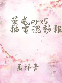 荣威erx5 插电混动报价