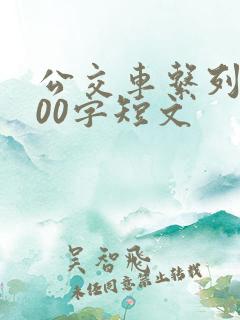 公交车系列的300字短文